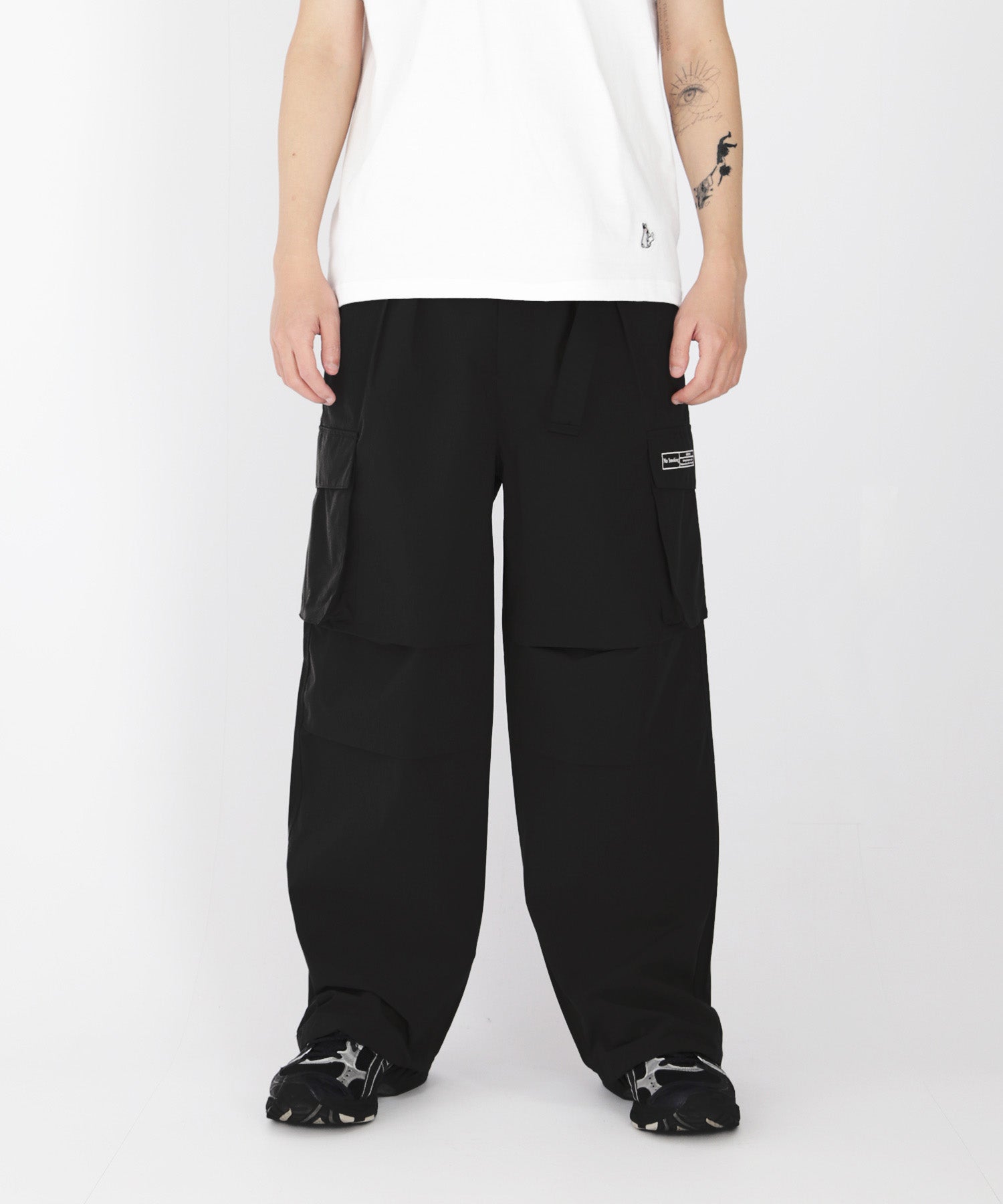FR2 WIDE CARGO PANT カーゴパンツ　ワイド　完売品　値下げ可能 NAVY（ファッション） カーゴパンツ WIDE CARGO PANTS ワイド