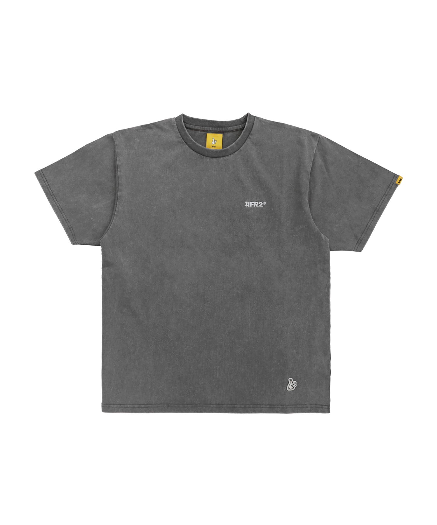 【＃FR2】Acid Wash Embroidery Paisley T-shirt Tシャツ Acid Wash Embroidery Rabbit Paisley Pattern T-shirt – #FR2