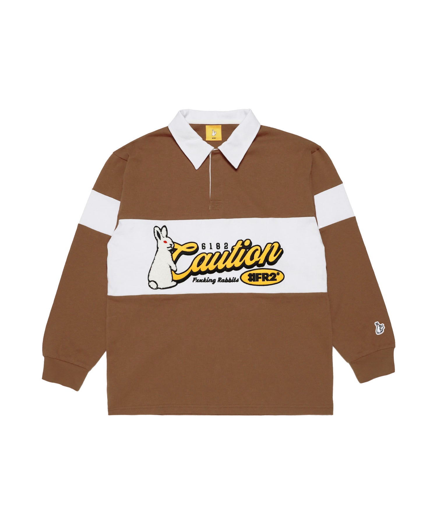 Caution Rabbit Classic Rugby Long-sleeve Shirt – #FR2