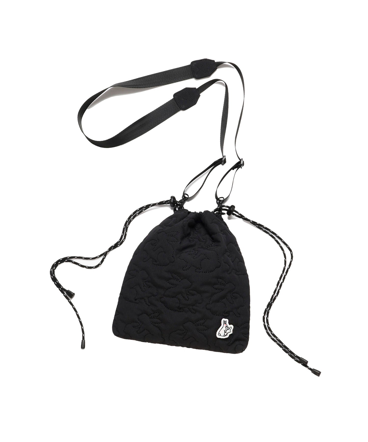 Rabbits Quilt Drawstring Bag – #FR2