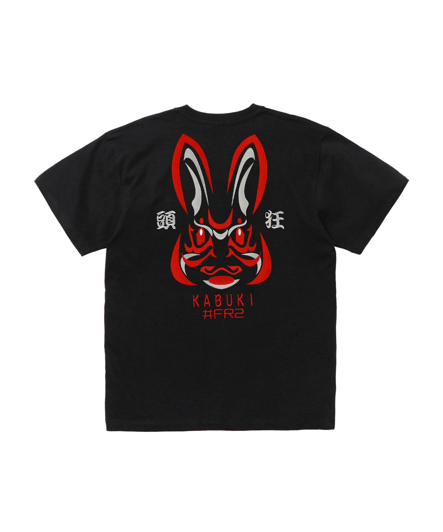 Embroidery Kabuki Rabbit T-shirt[FRC4223] – #FR2