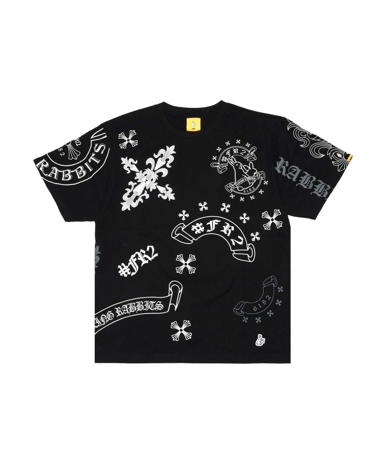Cross Rabbits Multi Logo T-shirt[FRC4287] – #FR2