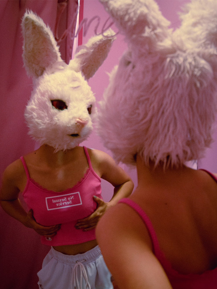 楽天スーパーポイント FR2梅 Bunny Girl Hoodie(梅) ピンク - トップス