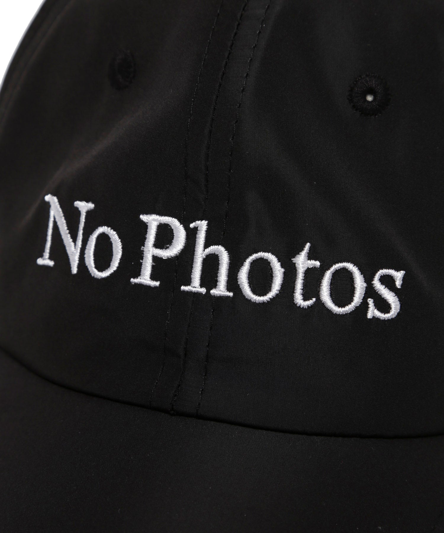 No Photos Embroidery Six Panel Cap[FRA382]