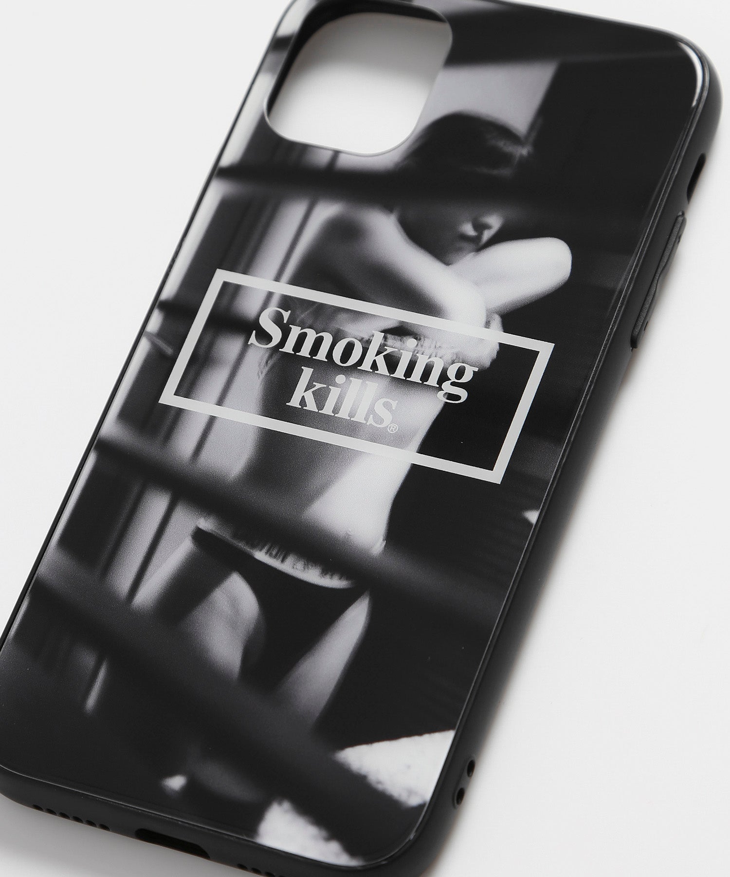 Semi nude iPhone 11 Pro Max Glass Case(Smoking kills)[FRA676]