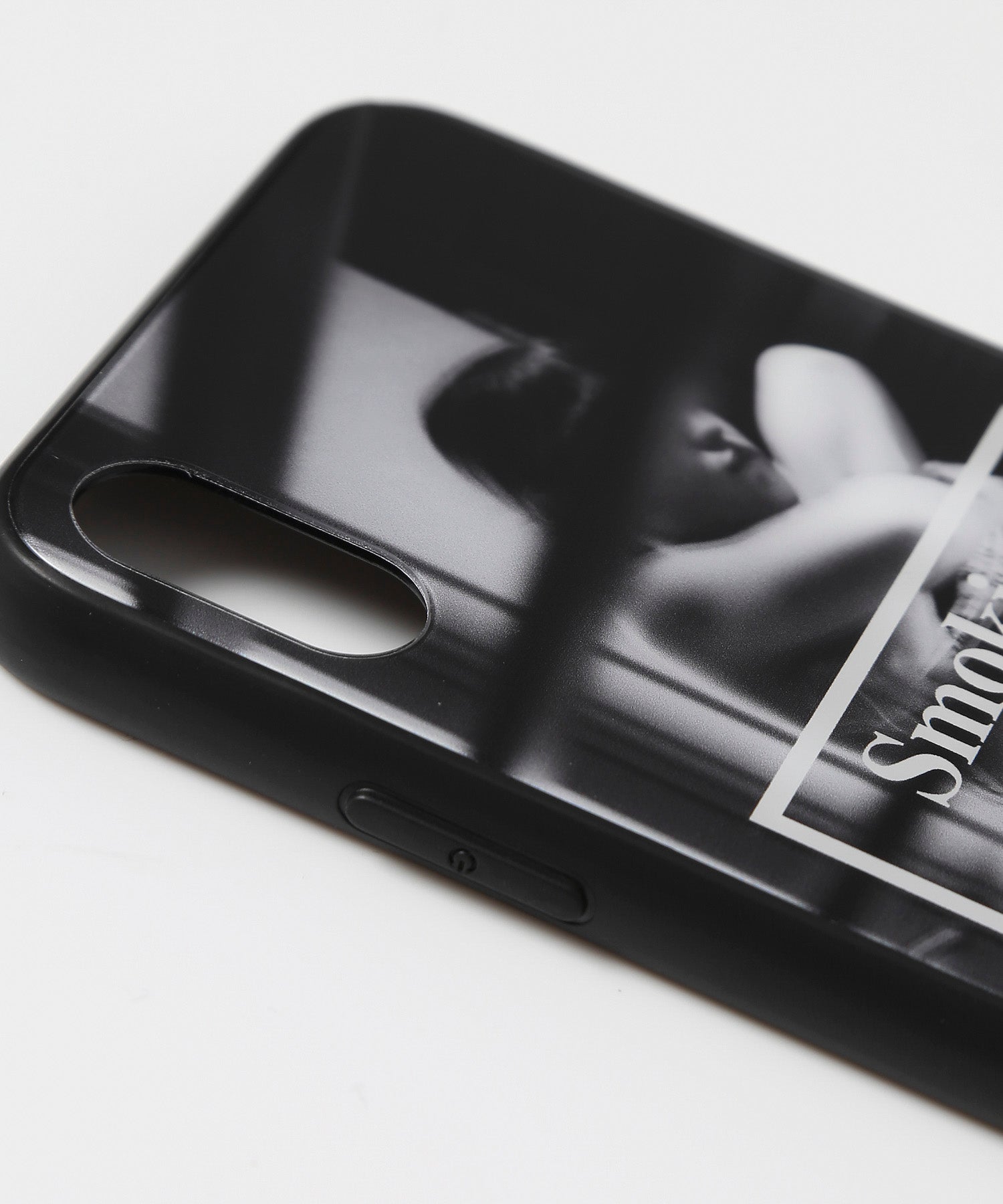 Semi nude iPhone XS Max Glass Case(Smoking kills)[FRA682]