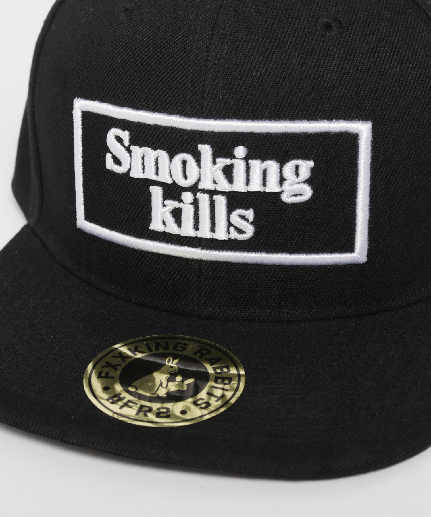 Smoking kills Embroidery Snapback Cap – #FR2