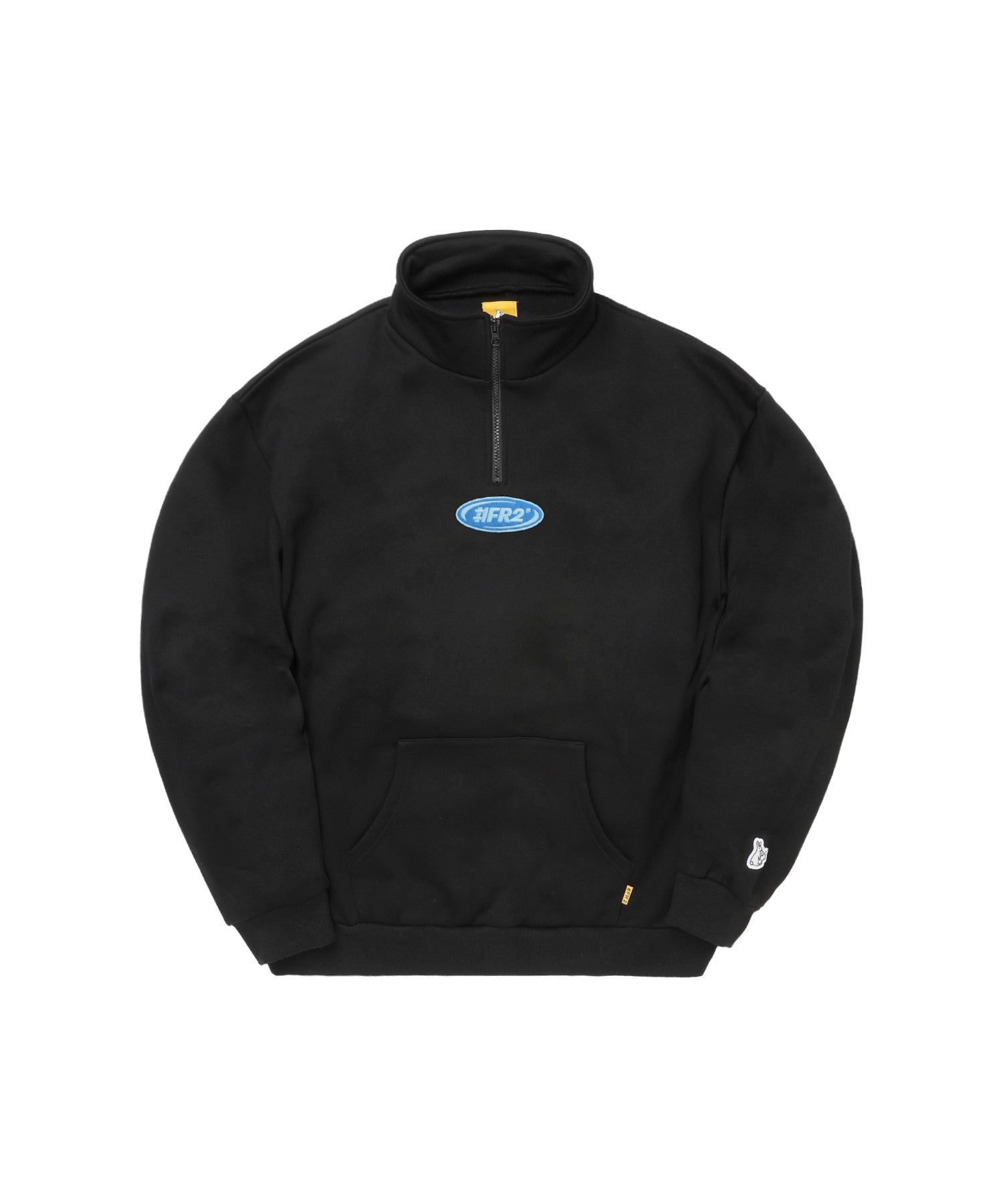 Oval Logo Embroidery Half-Zip Top